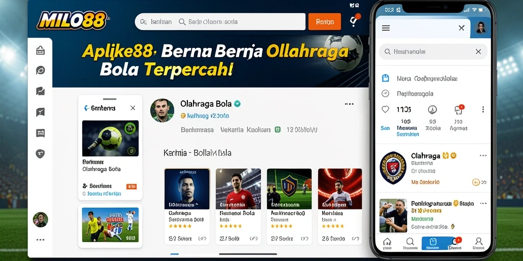 Tampilan antarmuka utama <strong>MILO88</strong> dengan berita olahraga terbaru.